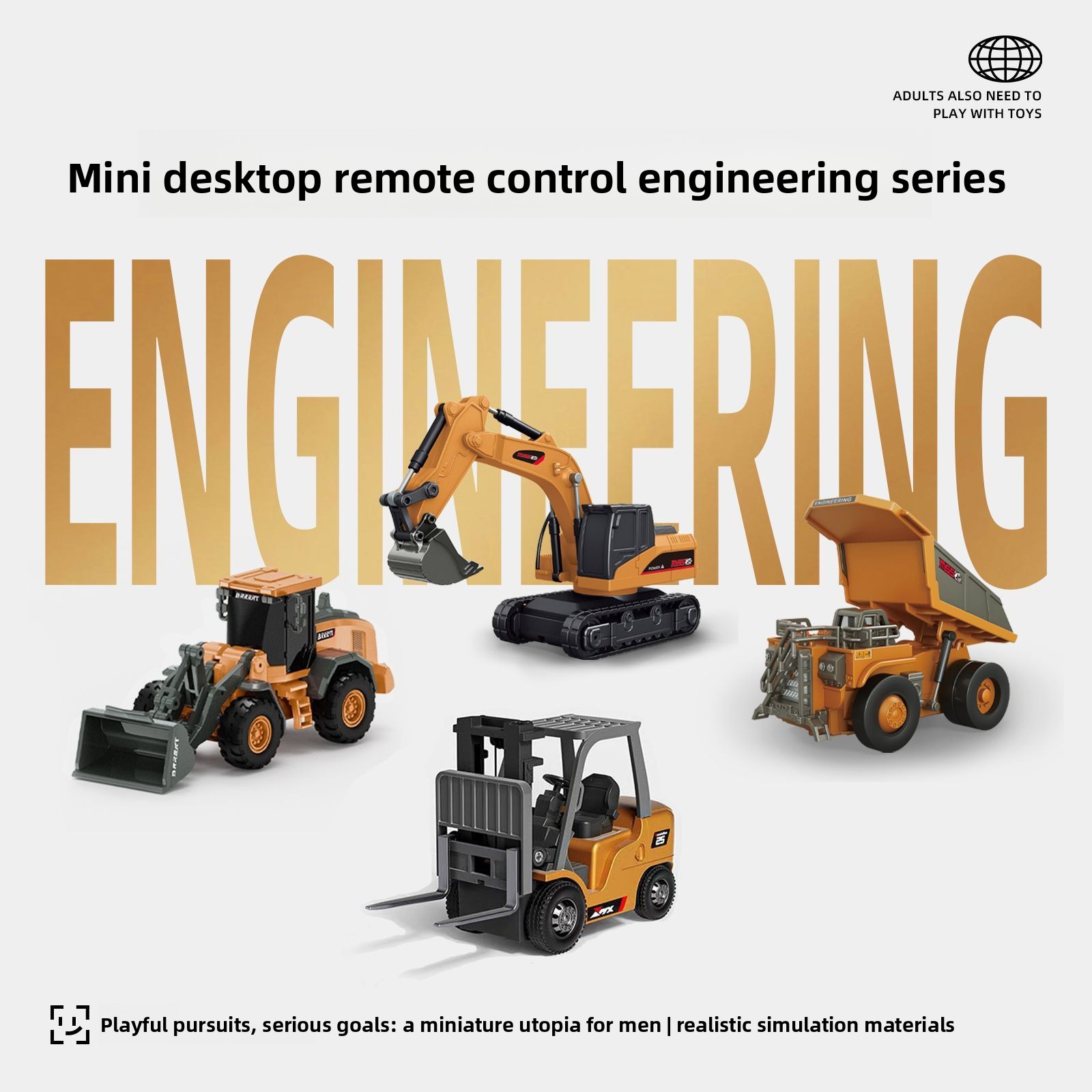 Rc Excavator Hobby - Set de Vehículos de Ingeniería RC