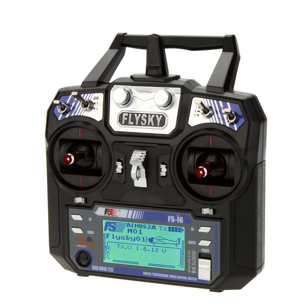 Radio Transmitter 6Ch - Flysky-sistema de Radio para avión teledirigido,