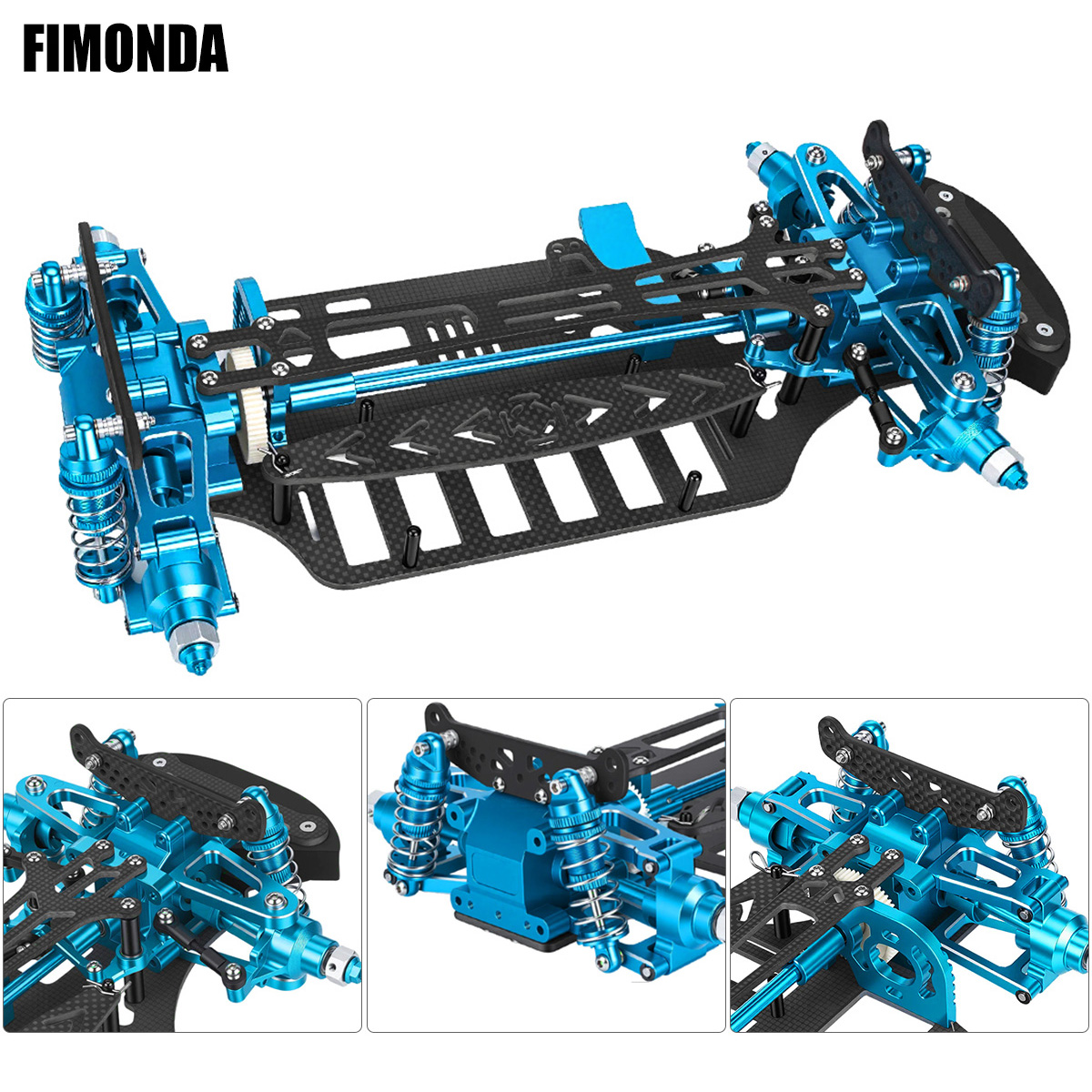 Shock Absorber Rc - Kit de Chasis de Aluminio y