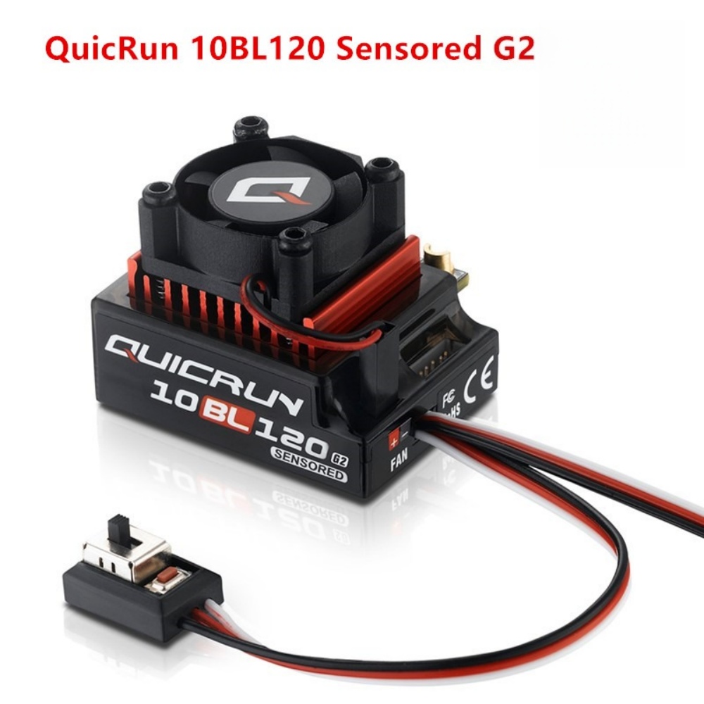 Rc Hobby Grade - FATJAY Hobbywing QUICRUN-10BL-120-G2 120A ESC Controlador