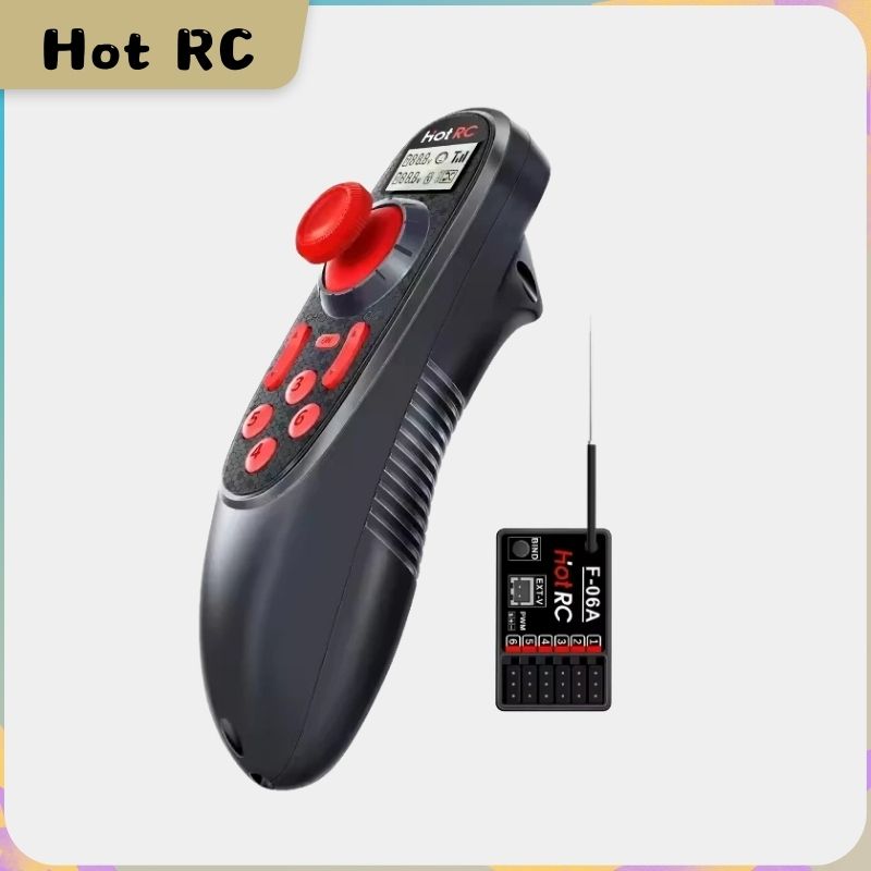 HOTRC DS-600 6CH 2,4 GHz siste - Radio Transmitter 6Ch reseña y precio