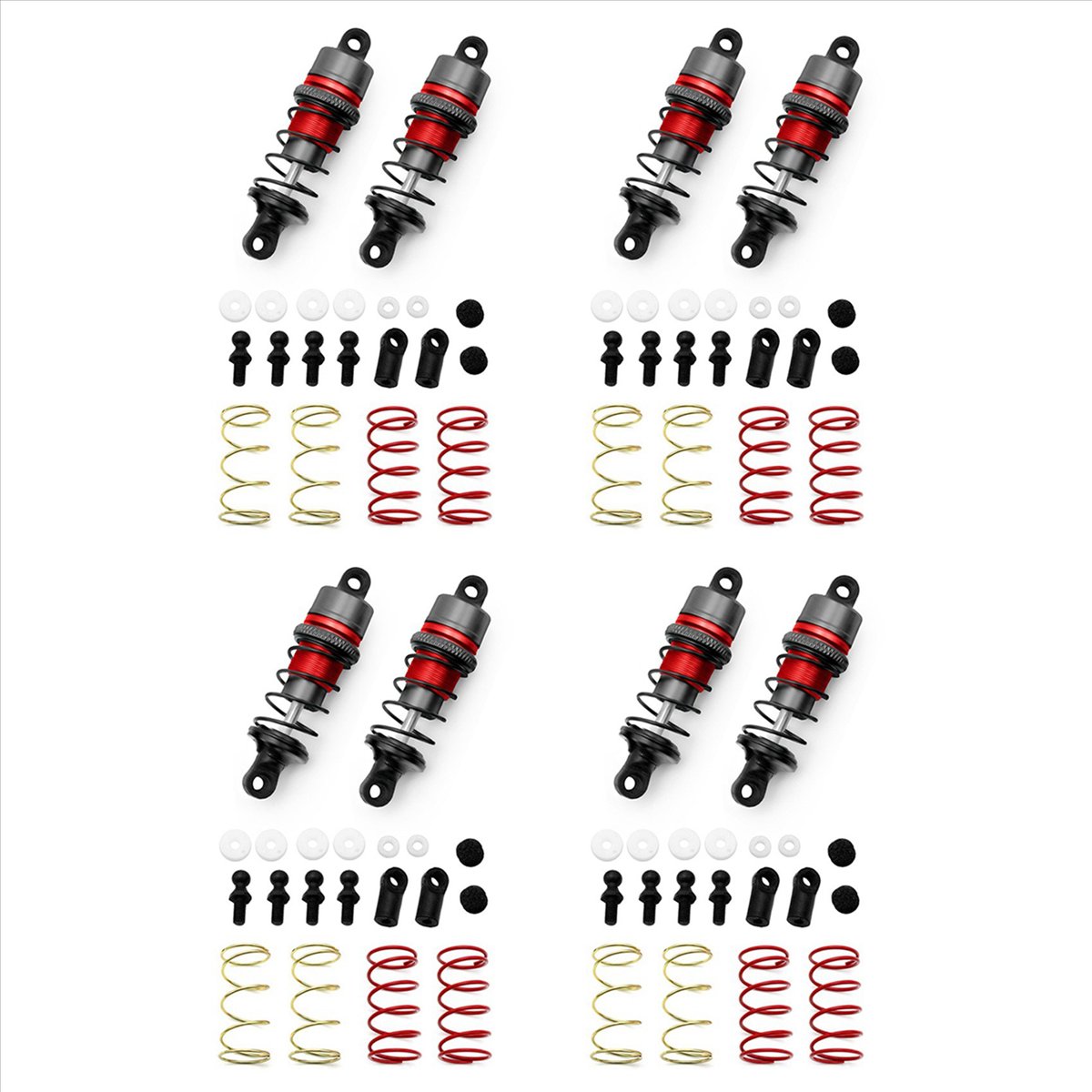 B05C-1/10 4 pares de amortigua - Shock Absorber Rc reseña y precio