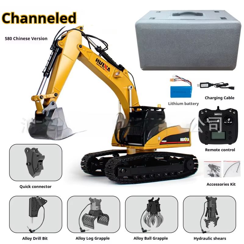 Huina Upgrade 1590 1/14 Excava - Rc Excavator Hobby reseña y precio