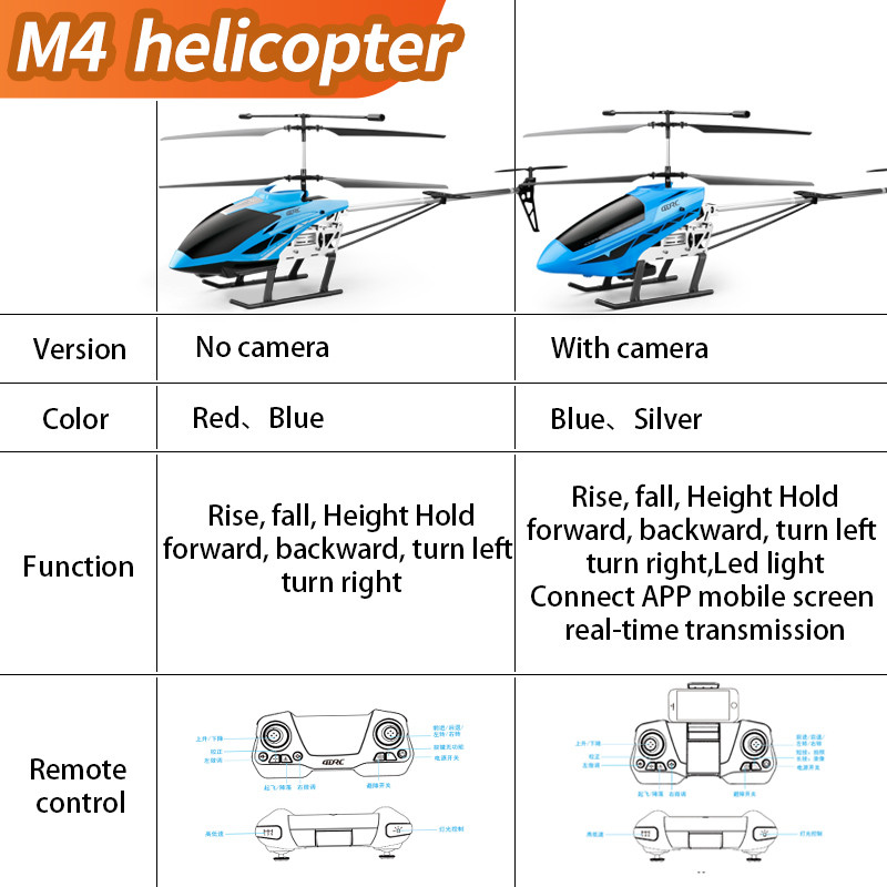 Helicóptero Rc grande M4, Cont - Rc Hobby Grade reseña y precio