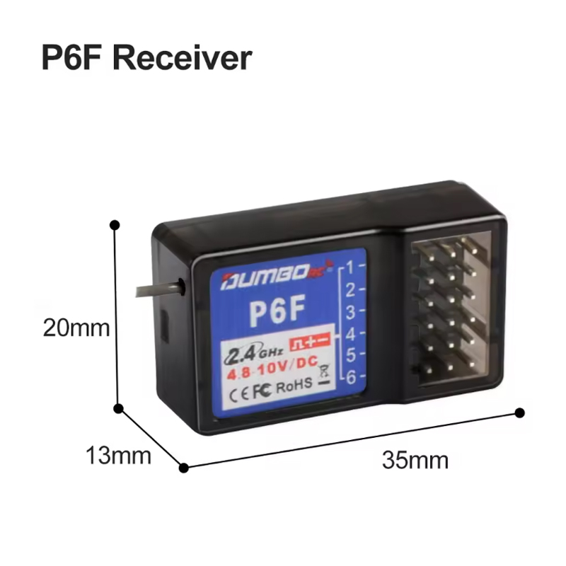Sistema de Radiocontrol DUMBOR - Radio Transmitter 6Ch reseña y precio