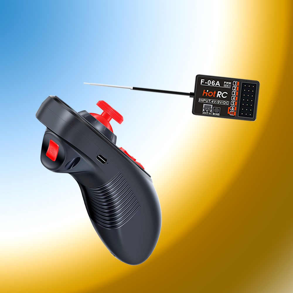 HOTRC DS-600 2,4 GHz 6CH RC ba - Radio Transmitter 6Ch reseña y precio