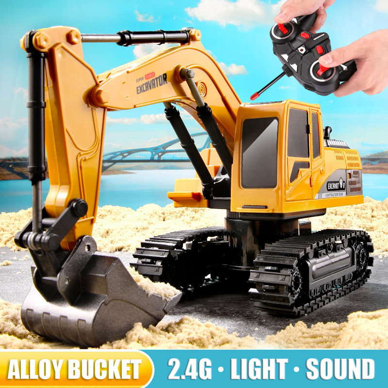 Excavadora RC de 2,4 Ghz, 6 ca - Rc Excavator Hobby reseña y precio